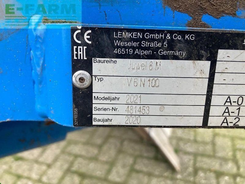 Lemken juwel 8 mv 6n100 + flexpack