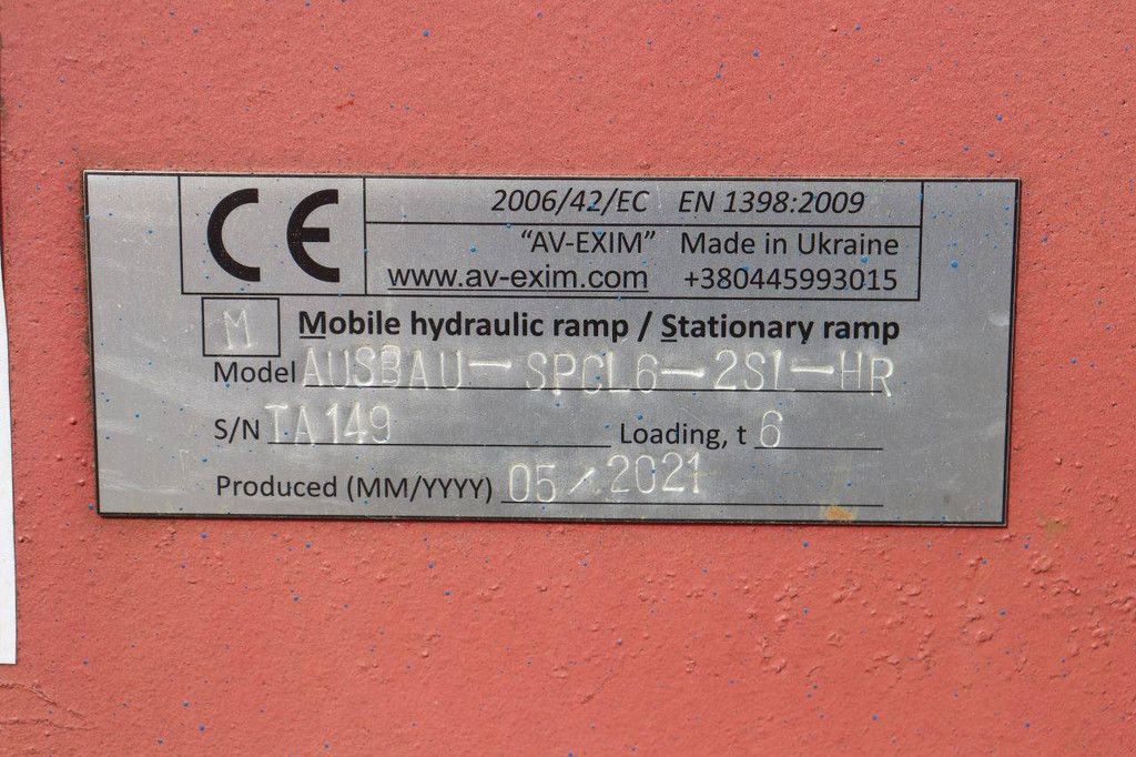 Loading bridge Ausbau SPCL6-2SL-HR 6t 2021