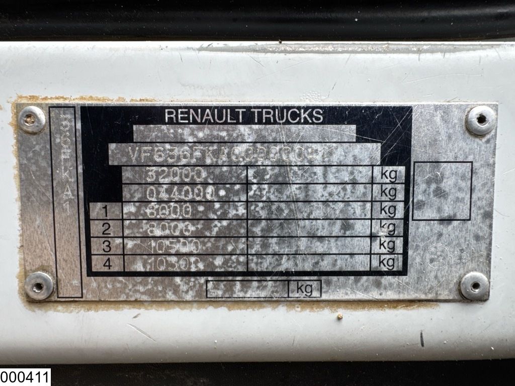 Renault Kerax 480 Dxi 8x4, EURO 5, Steel suspension, Hydro