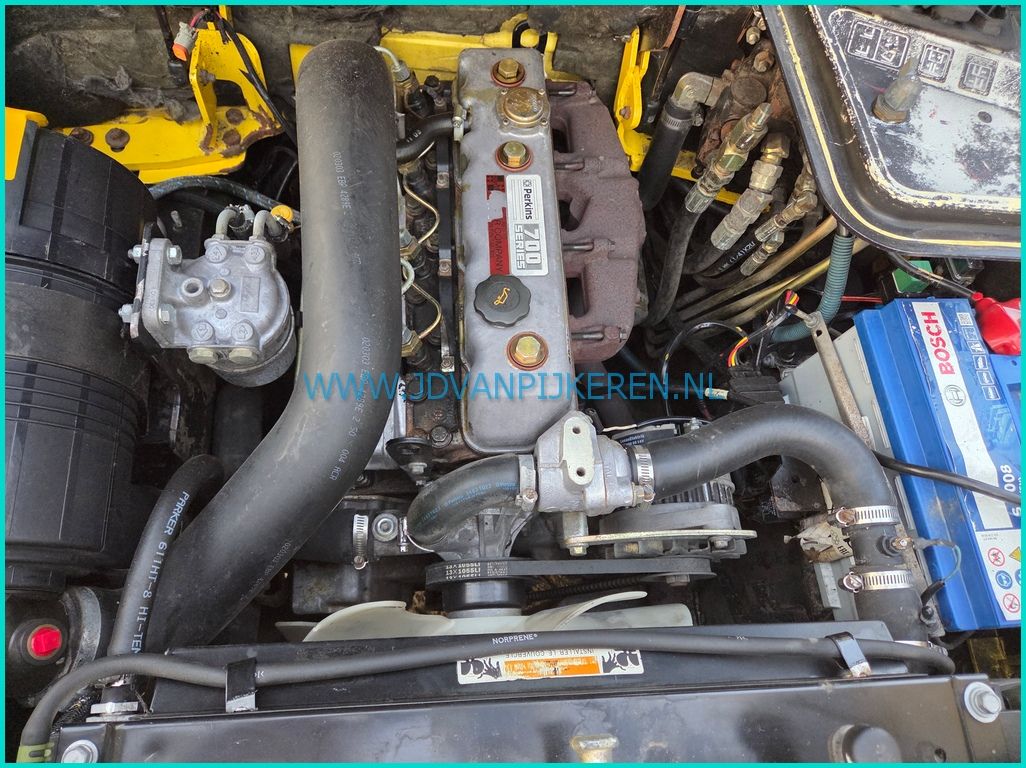 2x Hyster H3.00XM Perkins diesel+sideshift+vorkenspreider