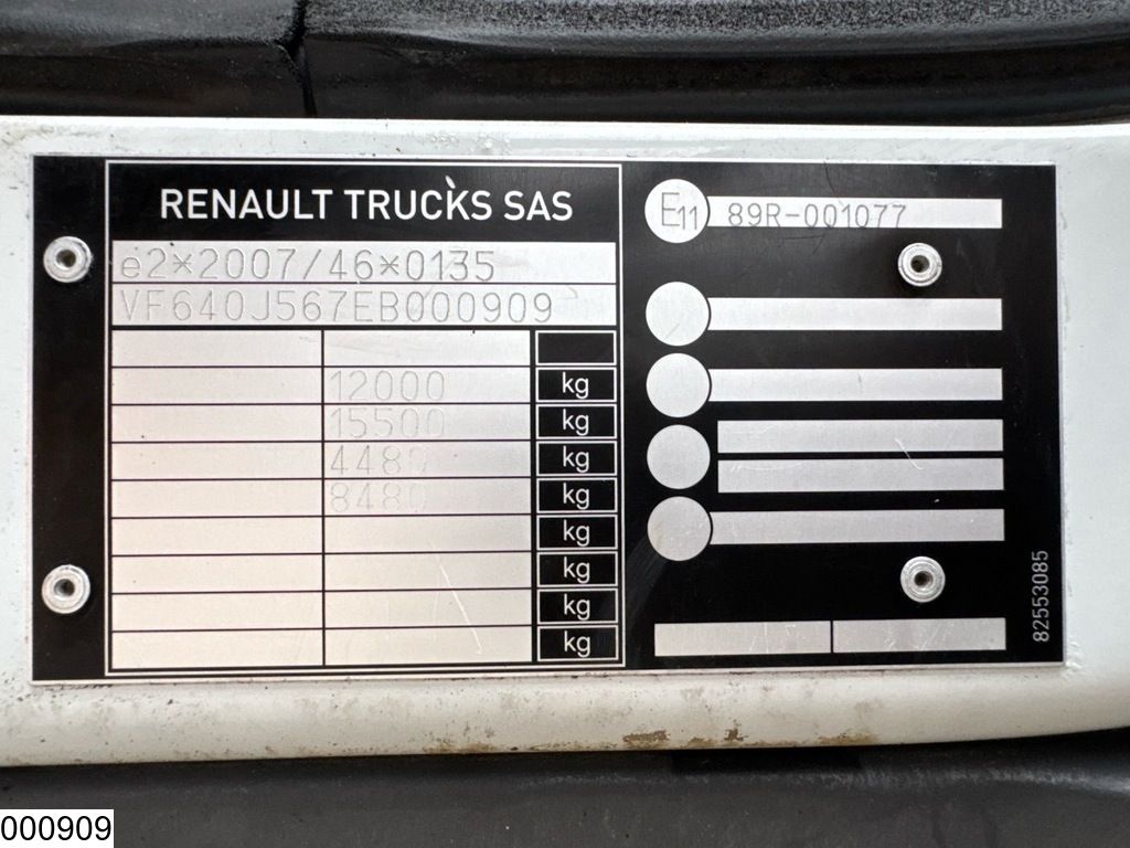 Renault D12 210 EURO 6, Dhollandia
