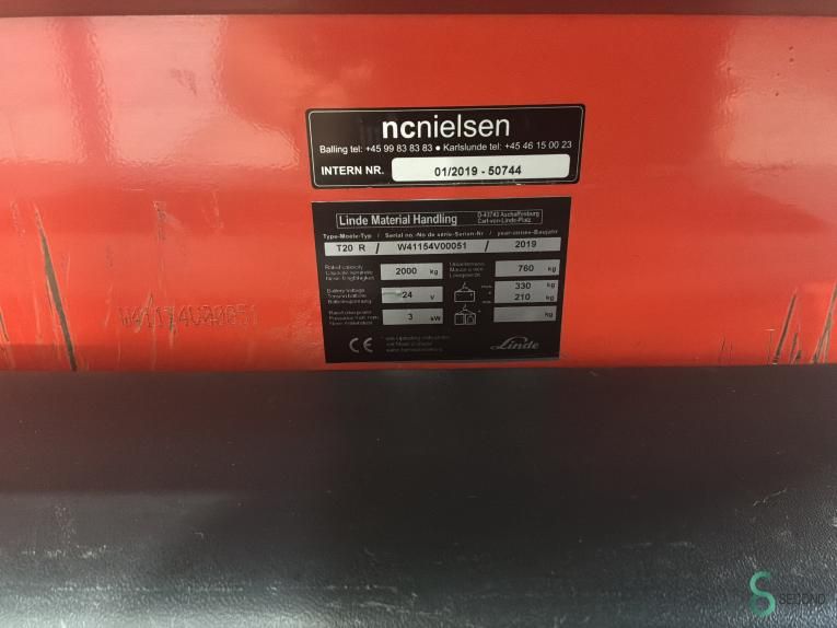 Pallet trucks Electric Linde T20R 2019