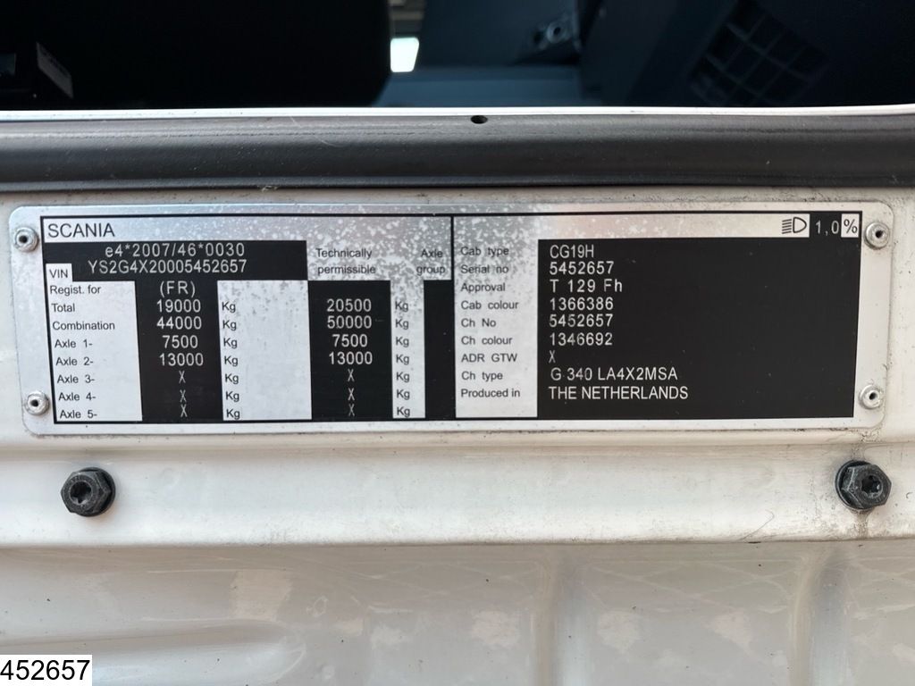 Scania G 340 EURO 6, Retarder, CNG, Manual transmission