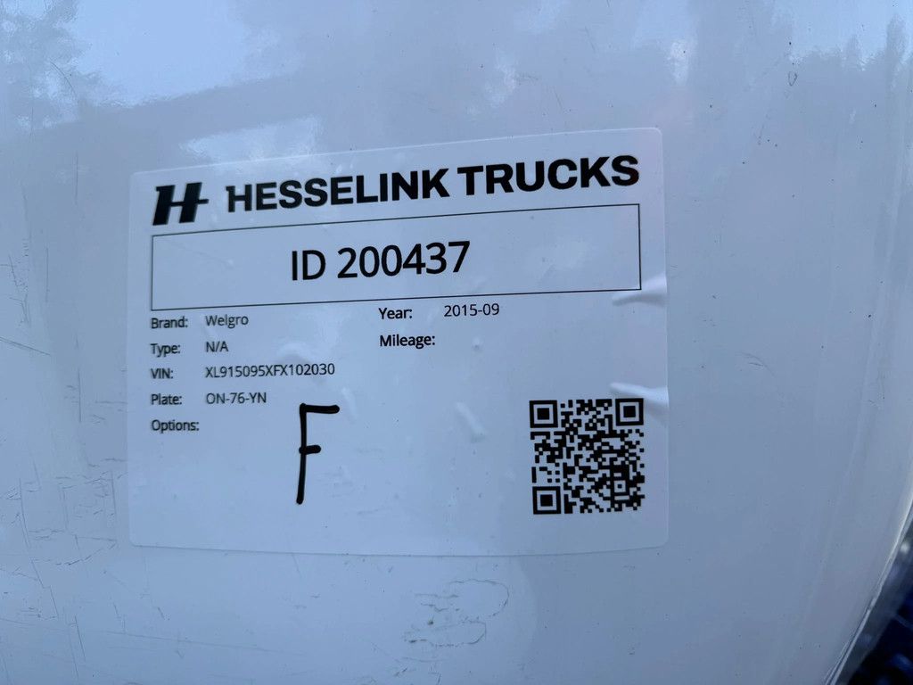Welgro N/A 56m3 Bulk/Silo 7 Compartimenten 2x Liftas Camera NL Trailer