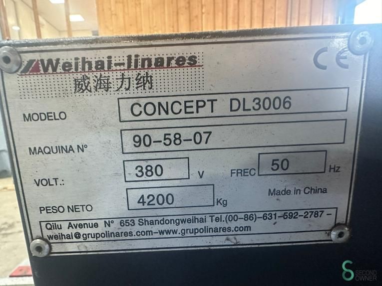 Vierzijdige schaafmachines Weihai Linares Concept DL3006