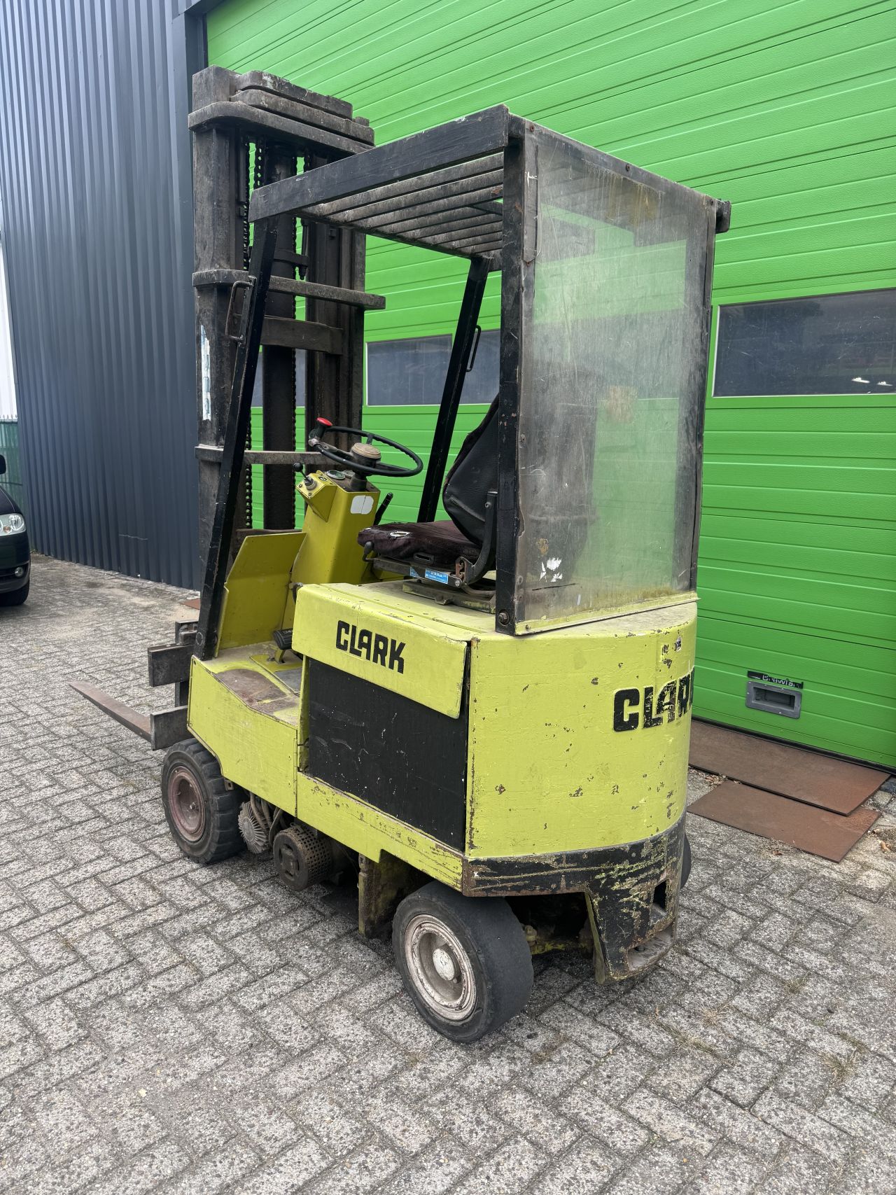 Clark elektrische heftruck, nette batterij, triplex mast