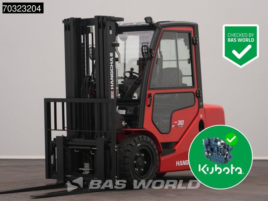Hangcha CPCD30 FACTORY WARRANTY – KUBOTA ENGINE - CE