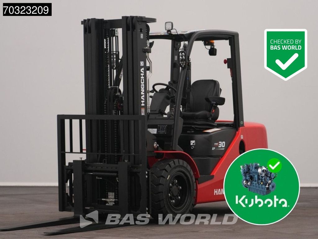 Hangcha CPCD30 FACTORY WARRANTY – KUBOTA ENGINE - CE