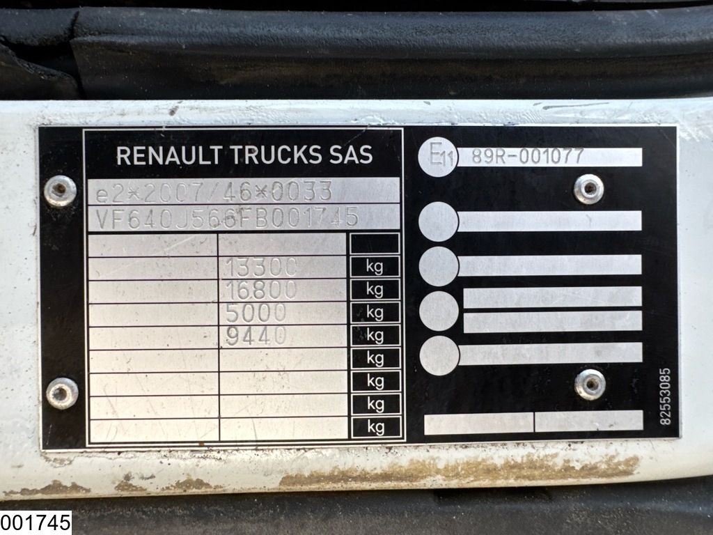 Renault D 13 210 EURO 6, MBB Palfinger