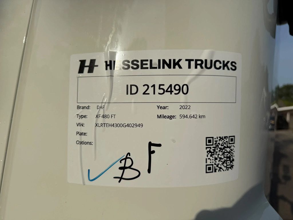 DAF XF 480 SSC Retarder Standairco 2X tank 594.642KM Top Condition