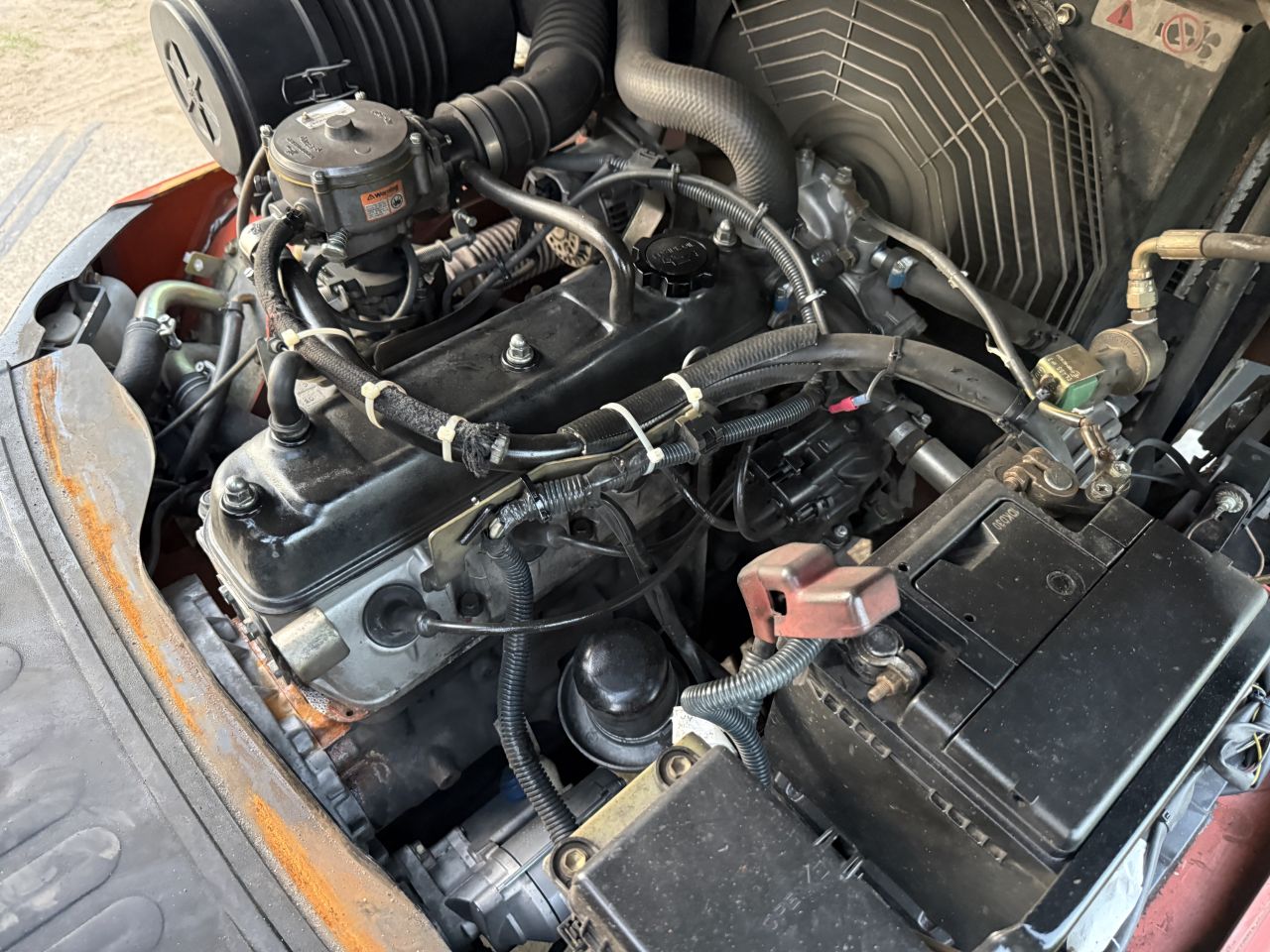 Toyota 3.5 tonner LPG heftruck triplo Freelift vorkversteller