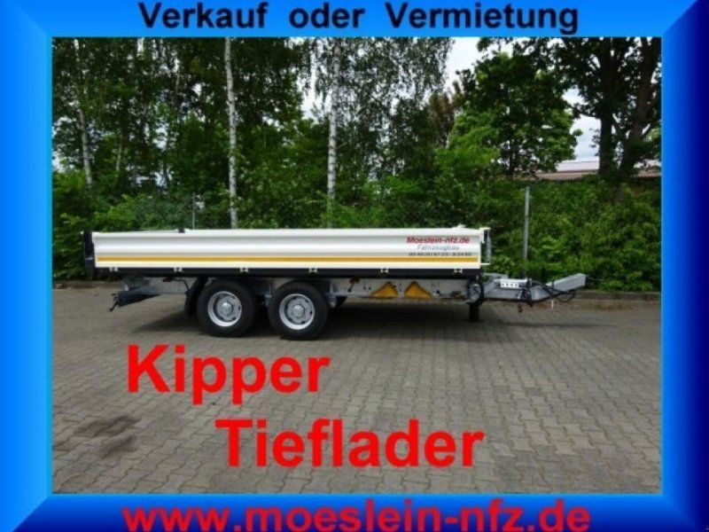 Möslein TTD 11 Weiß neuer Tandem 3- Seitenkipper Tieflade