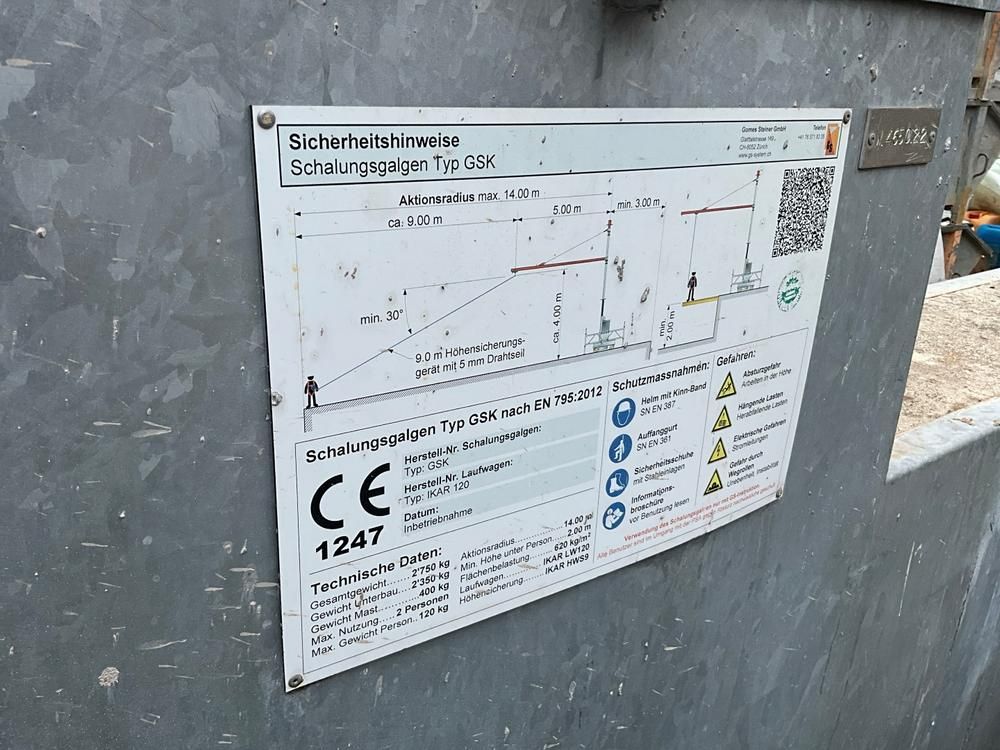 Gomes Steinegger GSK formwork cantilever system