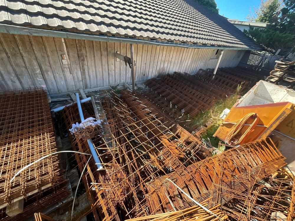 Various rebar cages