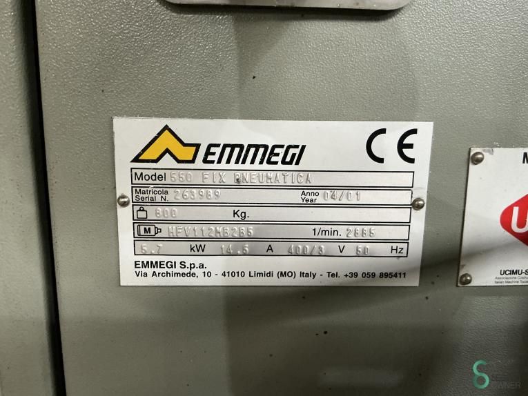 Optimization cross-cut saws Emmegi FIX 550 Pneumatica 2001