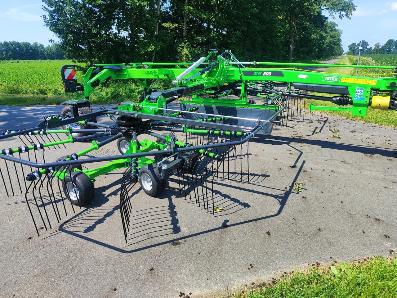 Nieuwe Talex ZK 800 dubbele hark