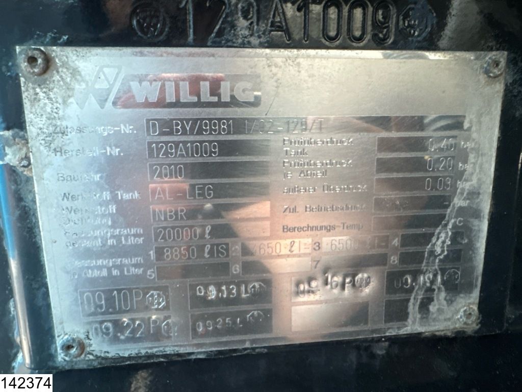 MAN TGS 26 360 6x2, EURO 5, Willig, 20.000 L, 3 Comp