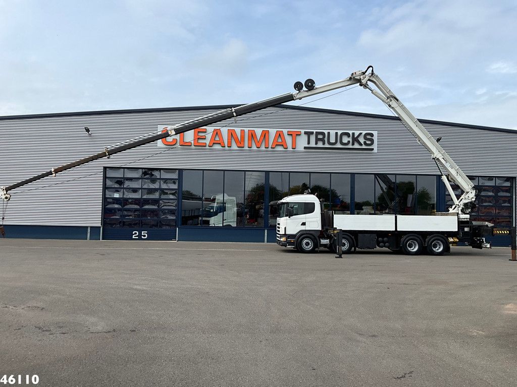 Scania R 144 8x4 Retarder MKG 55 Tonmeter Dachdecker Kran