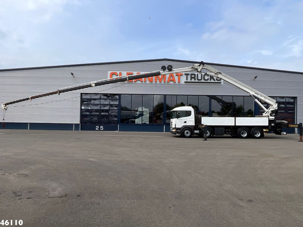 Scania R 144 8x4 Retarder MKG 55 Tonmeter Dachdecker Kran