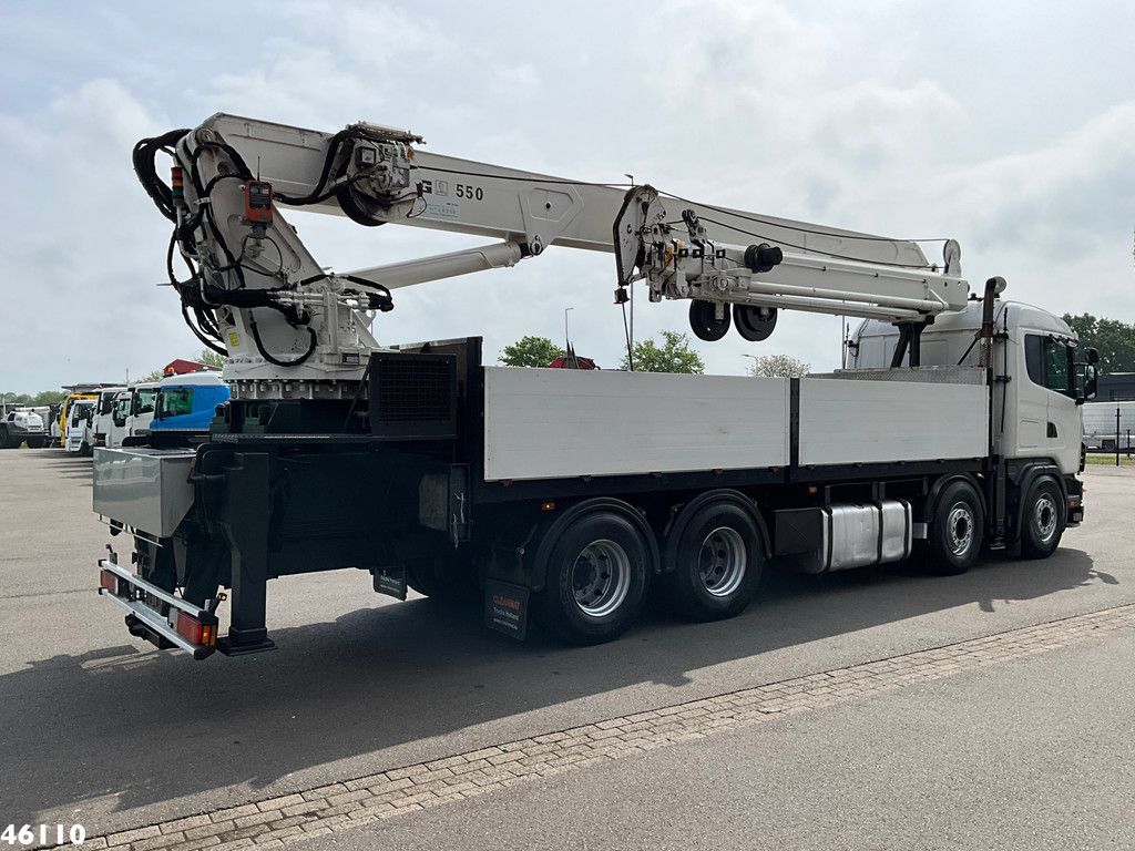 Scania R 144 8x4 Retarder MKG 55 Tonmeter Dachdecker Kran