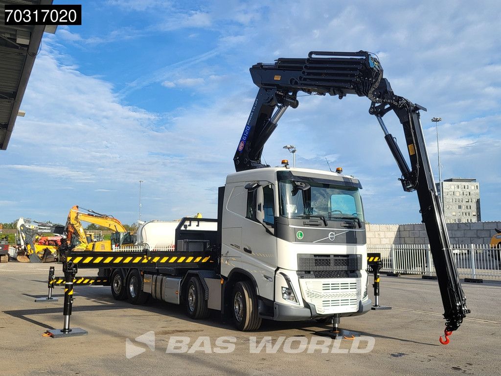 Volvo FH 500 8X2 NEW! HMF 6120 K6 Crane + JIB K5 2.5t Winch Lift+steering axle Euro 6
