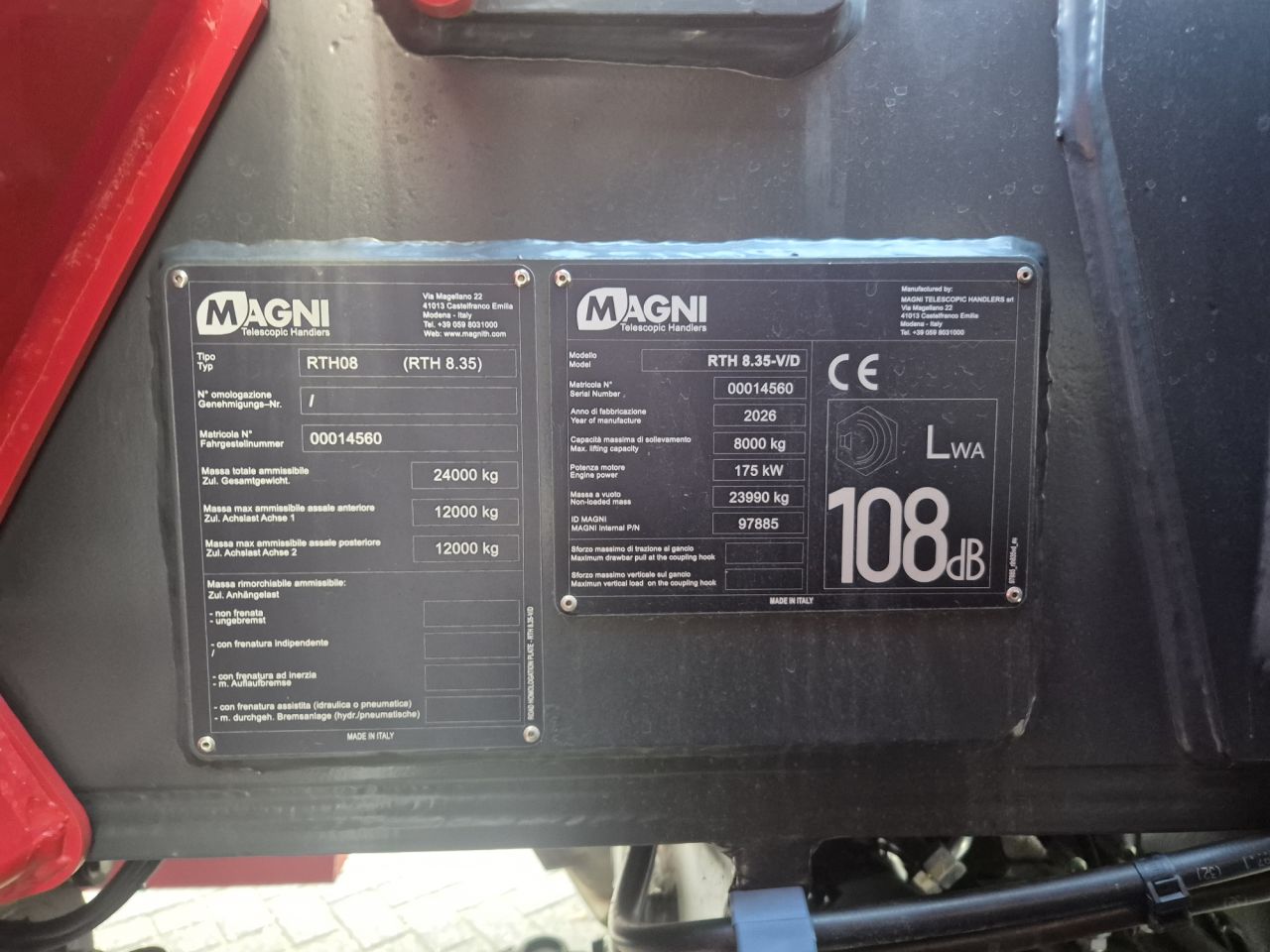 Demo MAGNI RTH 8.35 roterende verreiker