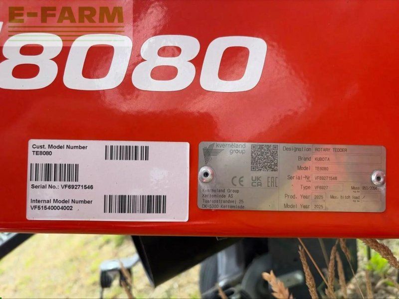 Kubota faneuse te8080 .