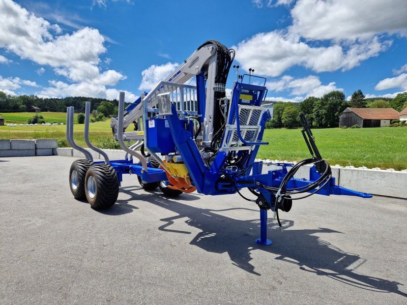 Scandic ST-8 Rückewagen 7,9m Kran 550kg Hubkraft Drehhebelsteuerung l