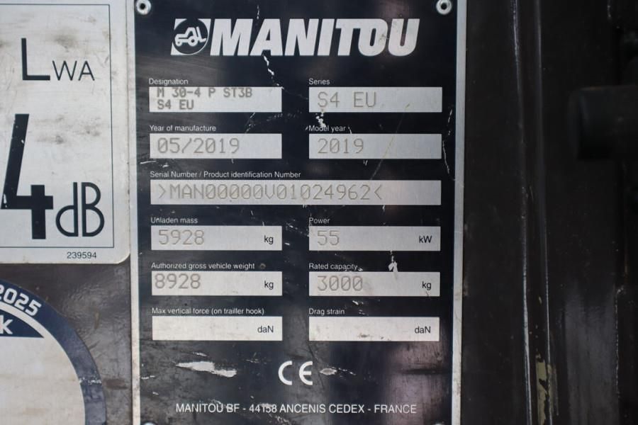Manitou M30-4 Valid inspection, *Guarantee, Diesel, 4x4 Dr