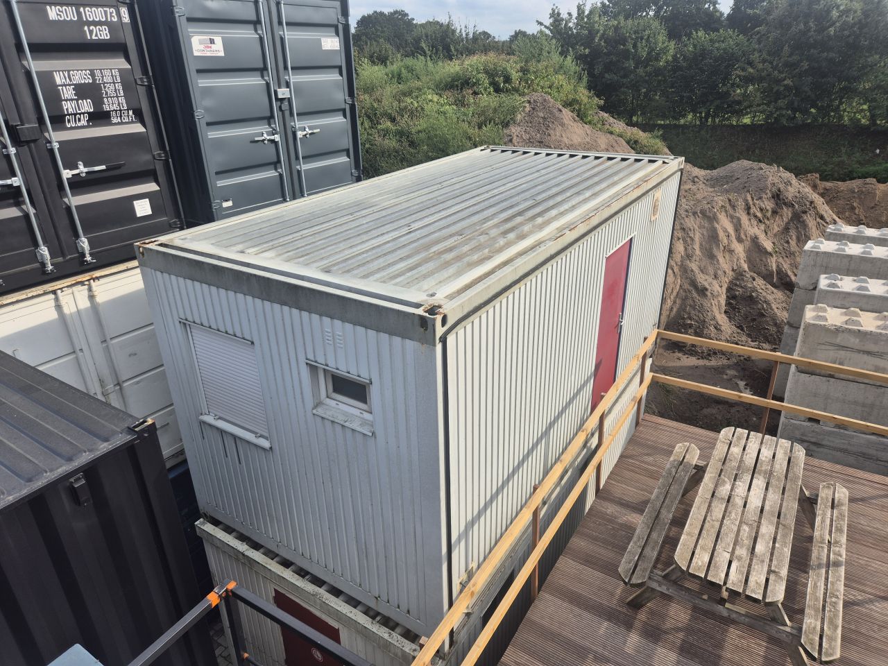 Unit 6x3 meter | schaftkeet | uitvoerderskeet | sanitair