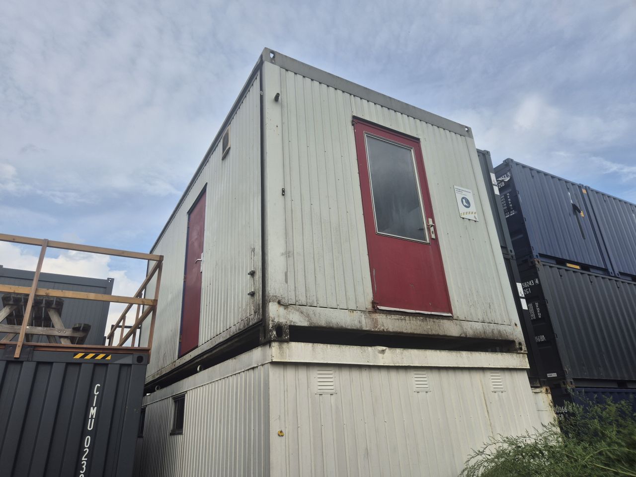 Unit 6x3 meter | schaftkeet | uitvoerderskeet | sanitair