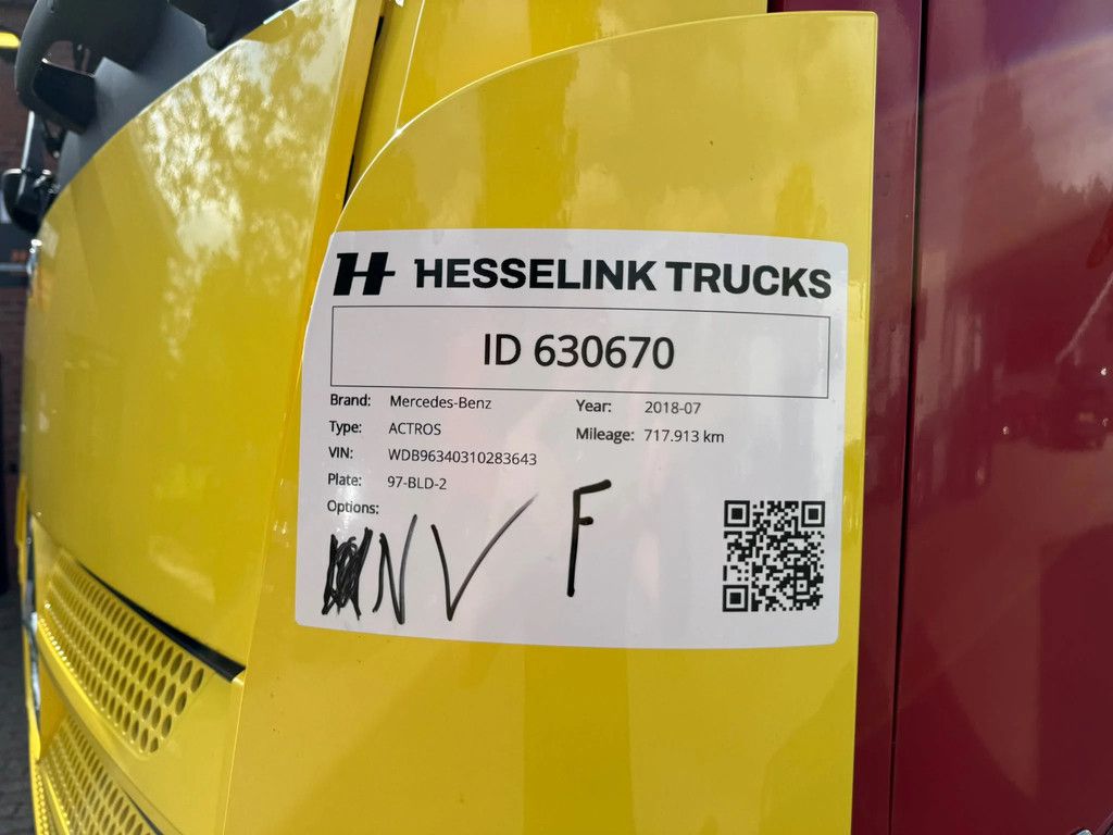 Mercedes-Benz Actros 1840 4x2 EURO 6 717.913KM NL Truck