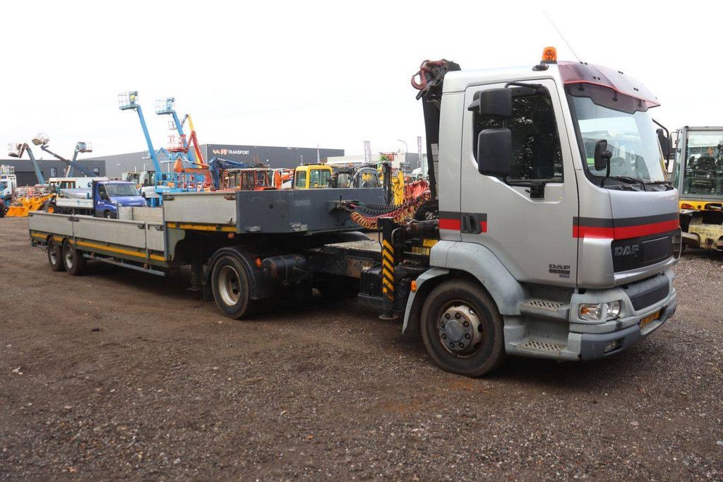 Kranwagen DAF TE55CF Diesel 185 PS Baujahr 2002 mit Tieflader