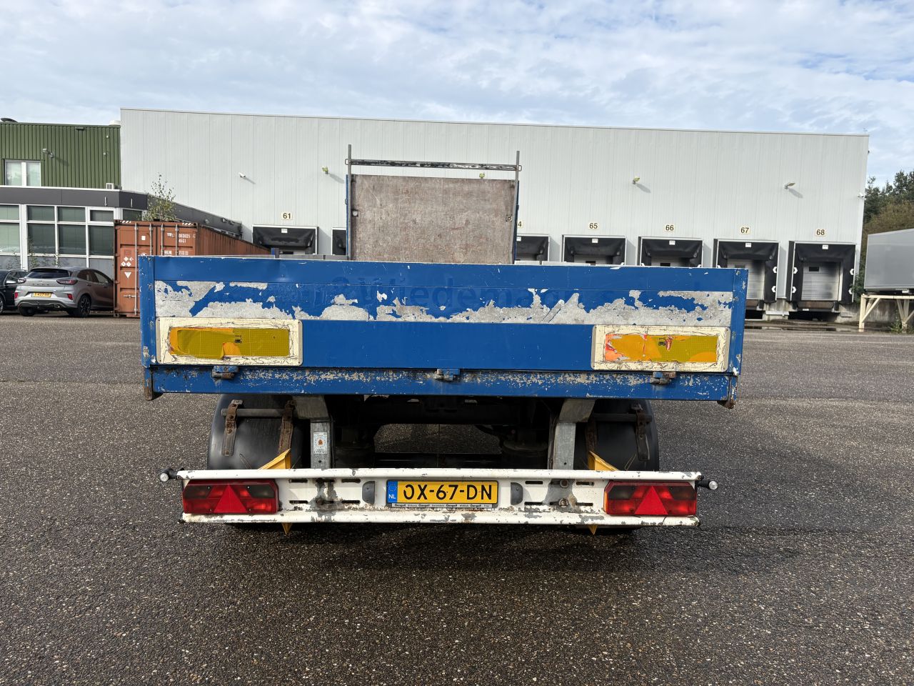 Oplegger 12.7 TON FUCHS met aluminium luiken