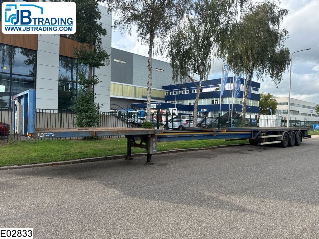 Robuste open laadbak 750 cm extendable, Lift axle