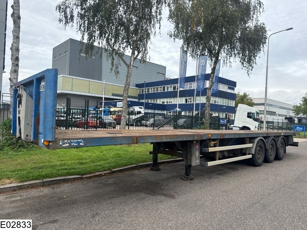 Robuste open laadbak 750 cm extendable, Lift axle