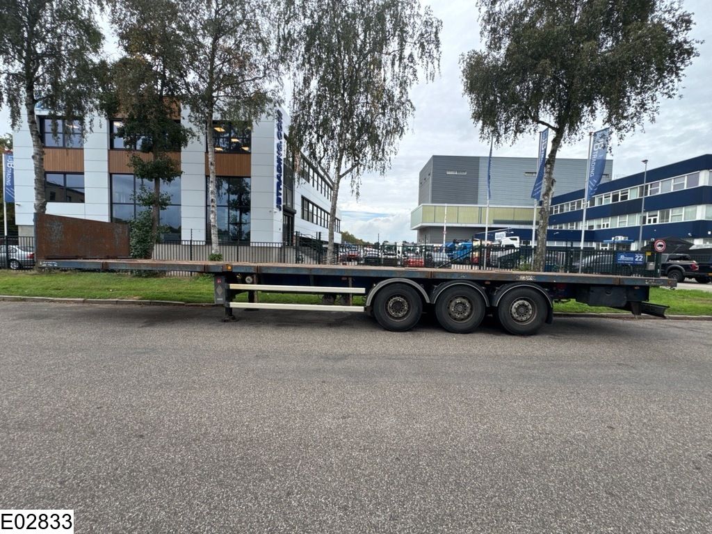 Robuste open laadbak 750 cm extendable, Lift axle