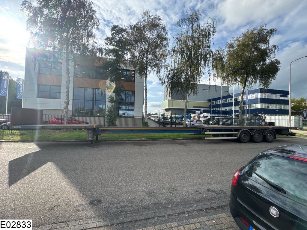 Robuste open laadbak 750 cm extendable, Lift axle