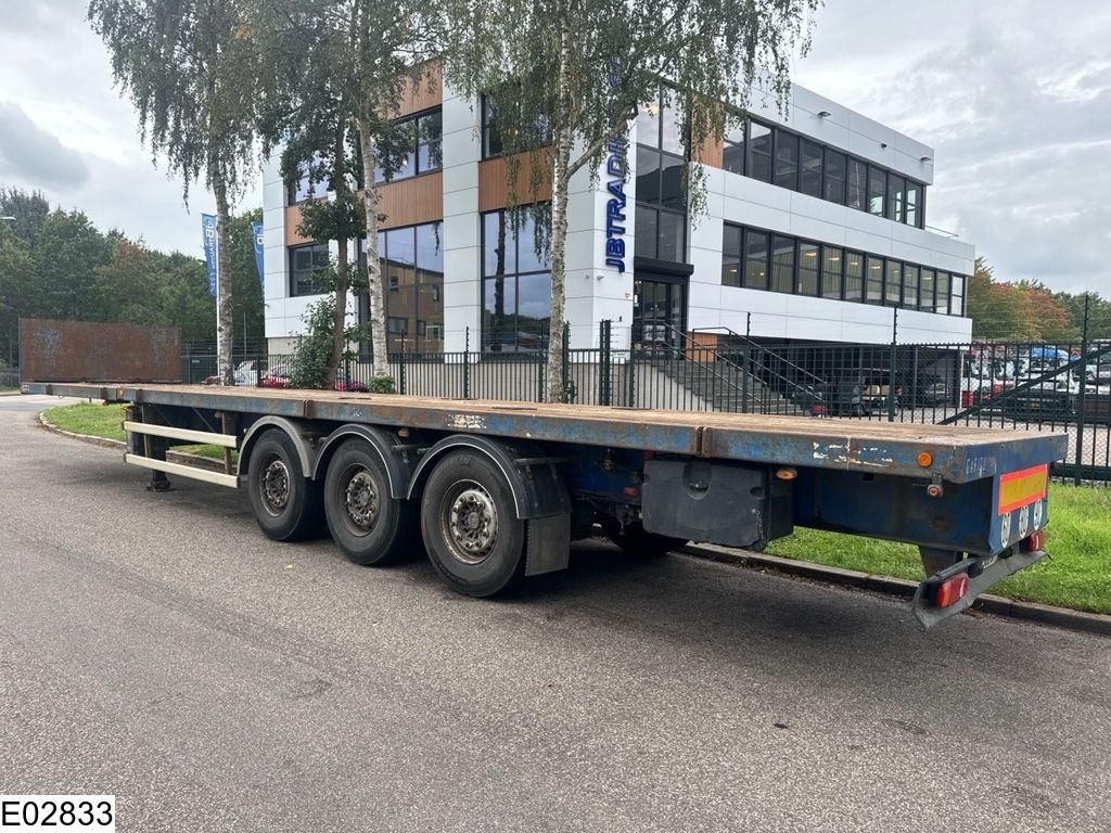 Robuste open laadbak 750 cm extendable, Lift axle