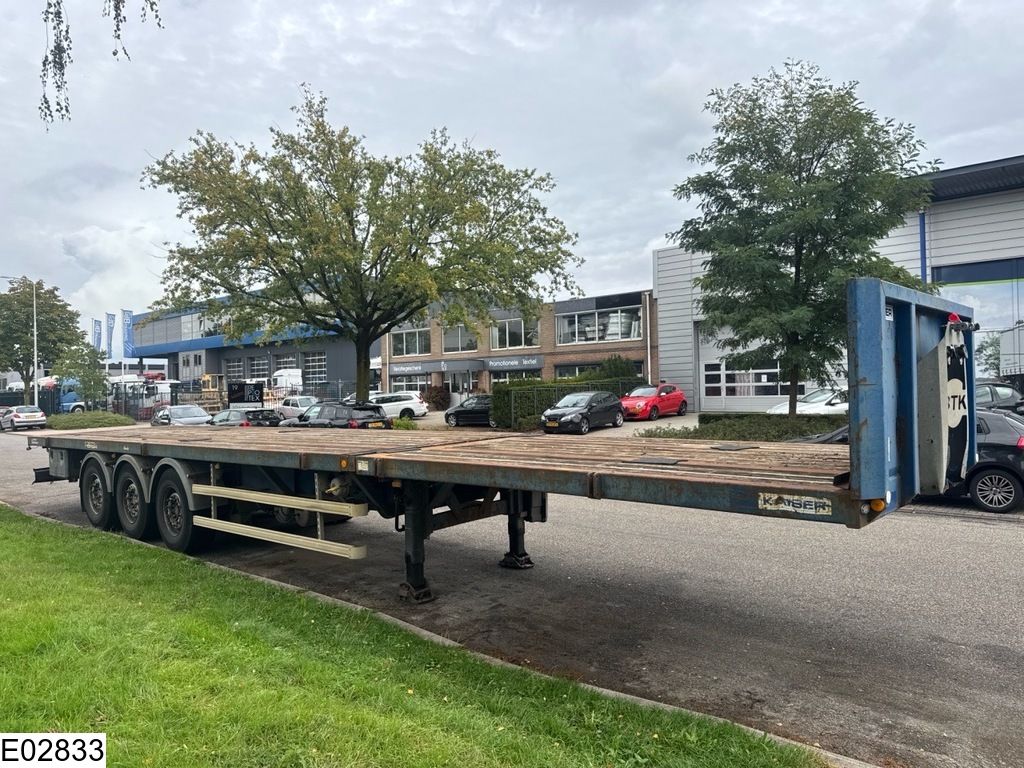 Robuste open laadbak 750 cm extendable, Lift axle