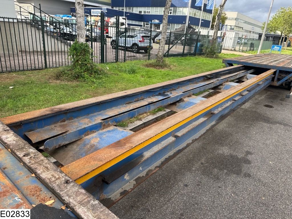 Robuste open laadbak 750 cm extendable, Lift axle