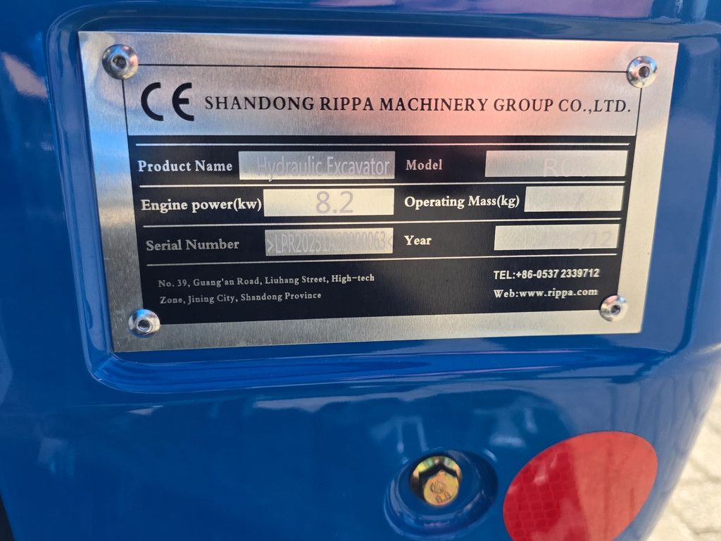 Kubota K 008 rippa 2 cil kubota minigraver graafmachine