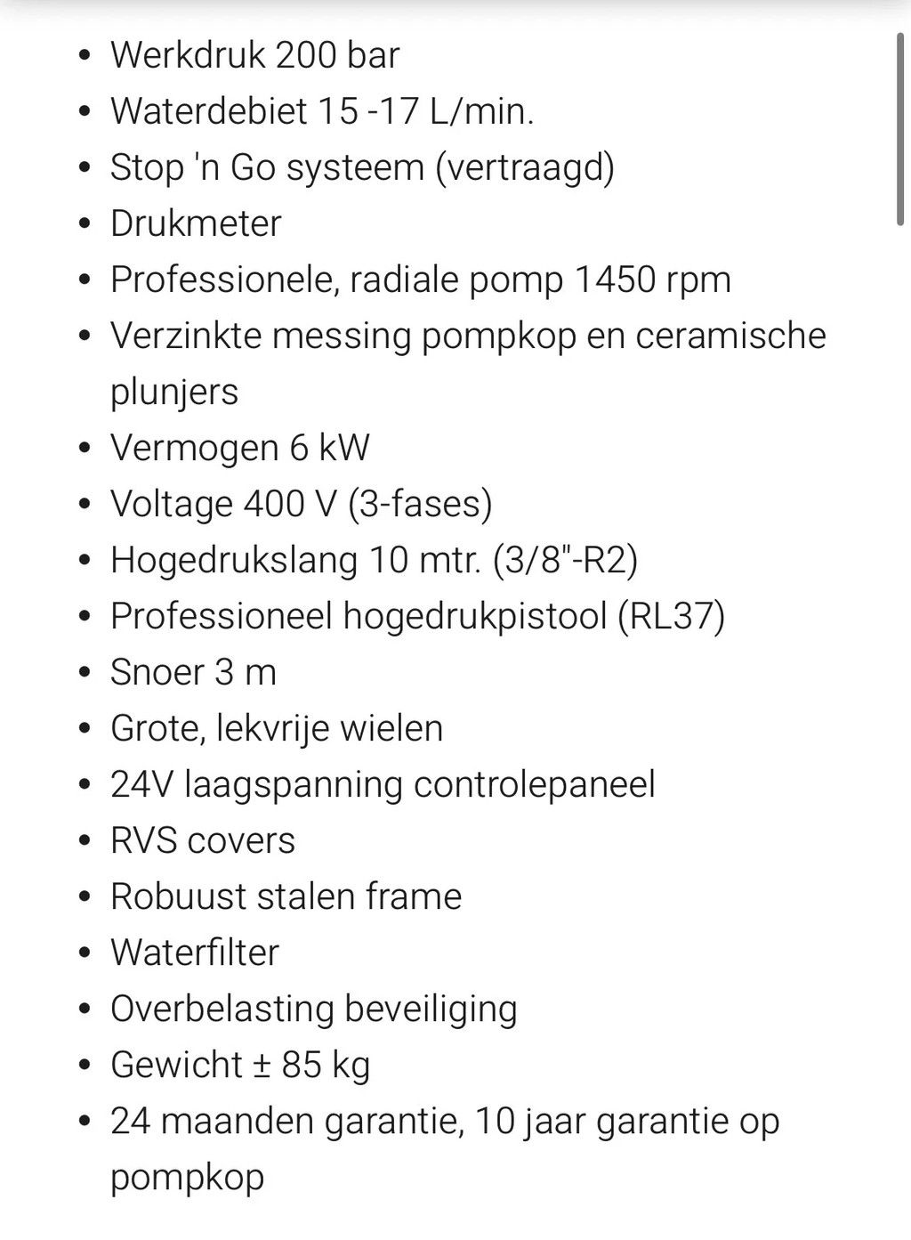 Meclean Powerjet 200/15 met haspel en spuitlans NIEUW!