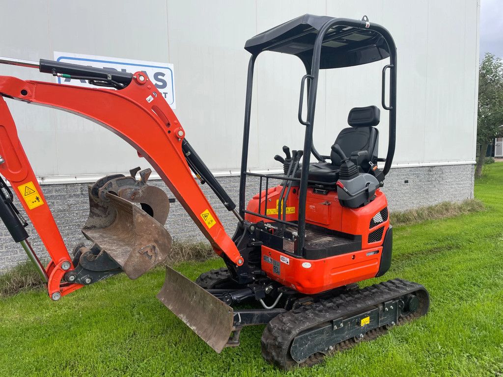 Kubota U17-3 minigraafmachine 342 uur!