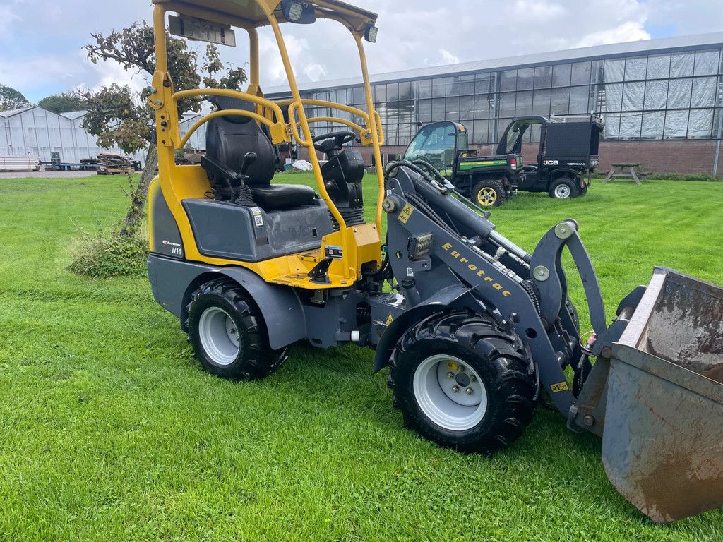 Eurotrac W11 kniklader met kenteken slechts 619 uur