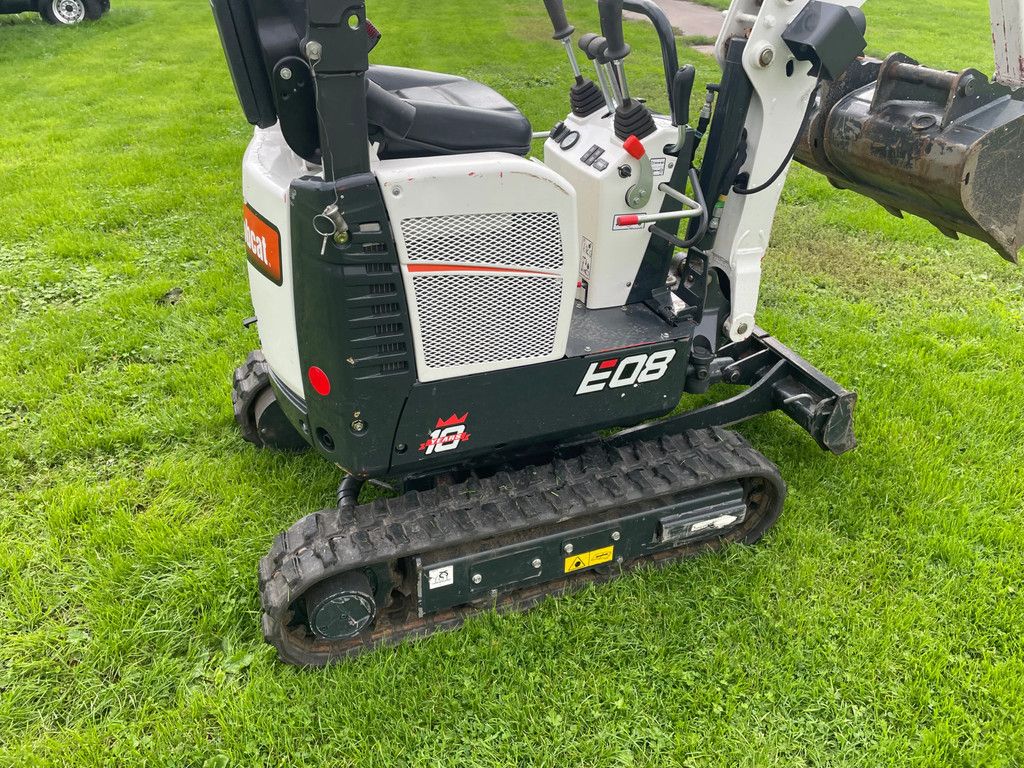 Bobcat E08 minigraafmachine 69 uur!