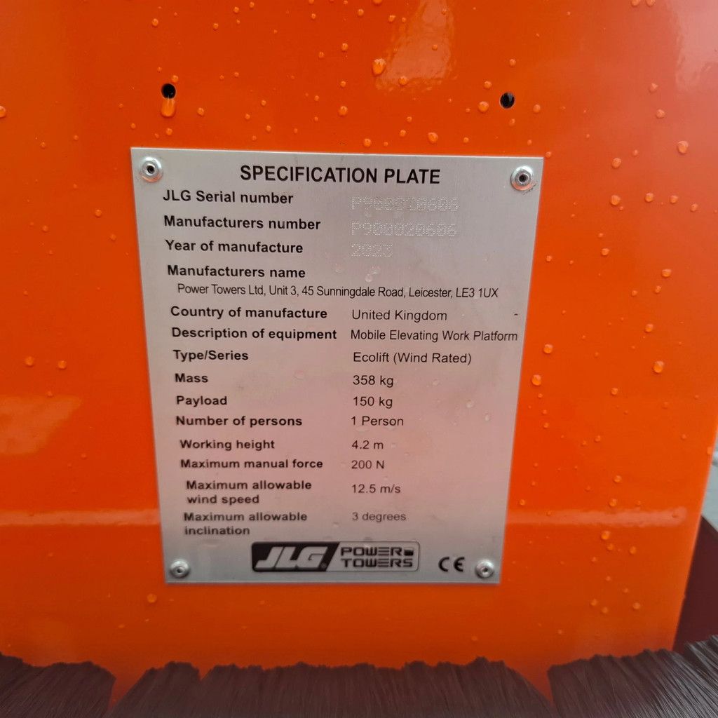 JLG Power Towers Ecolift Ecolift