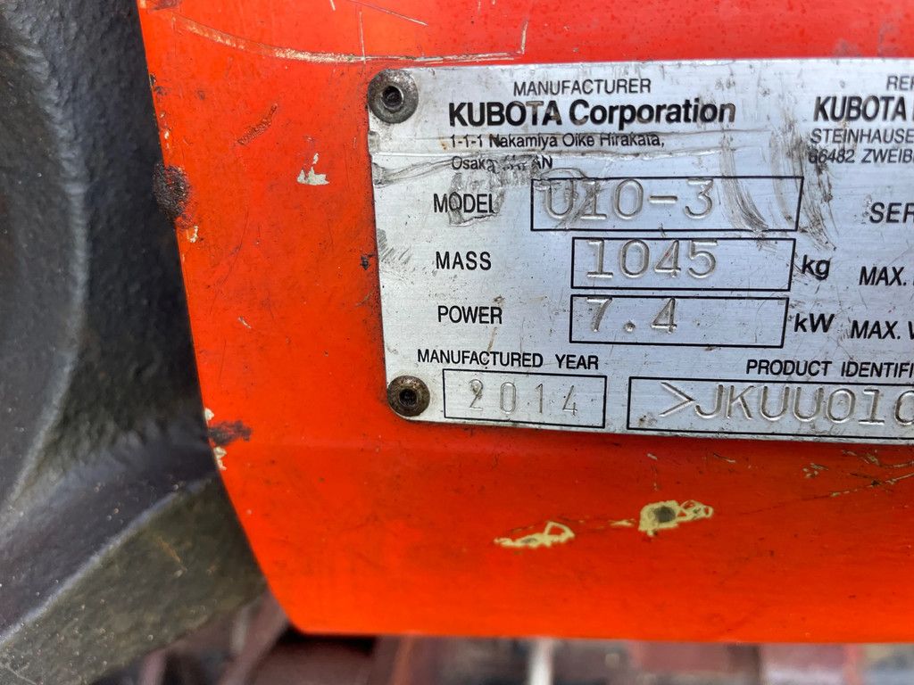 Kubota U10-3 minigraver