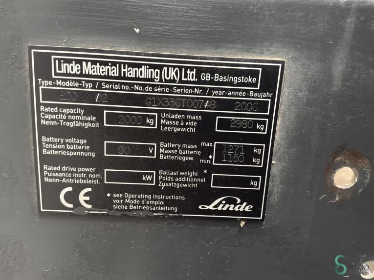 Gabelstapler Elektrisch Linde E 20 2006