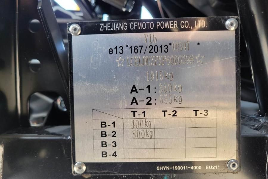 CFMoto UFORCE600 Valid Inspection, Dutch Registration, Dr